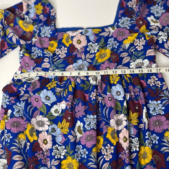 BCBG Square neck swing dress NWT blue combo Size 8 - Picture 6 of 10